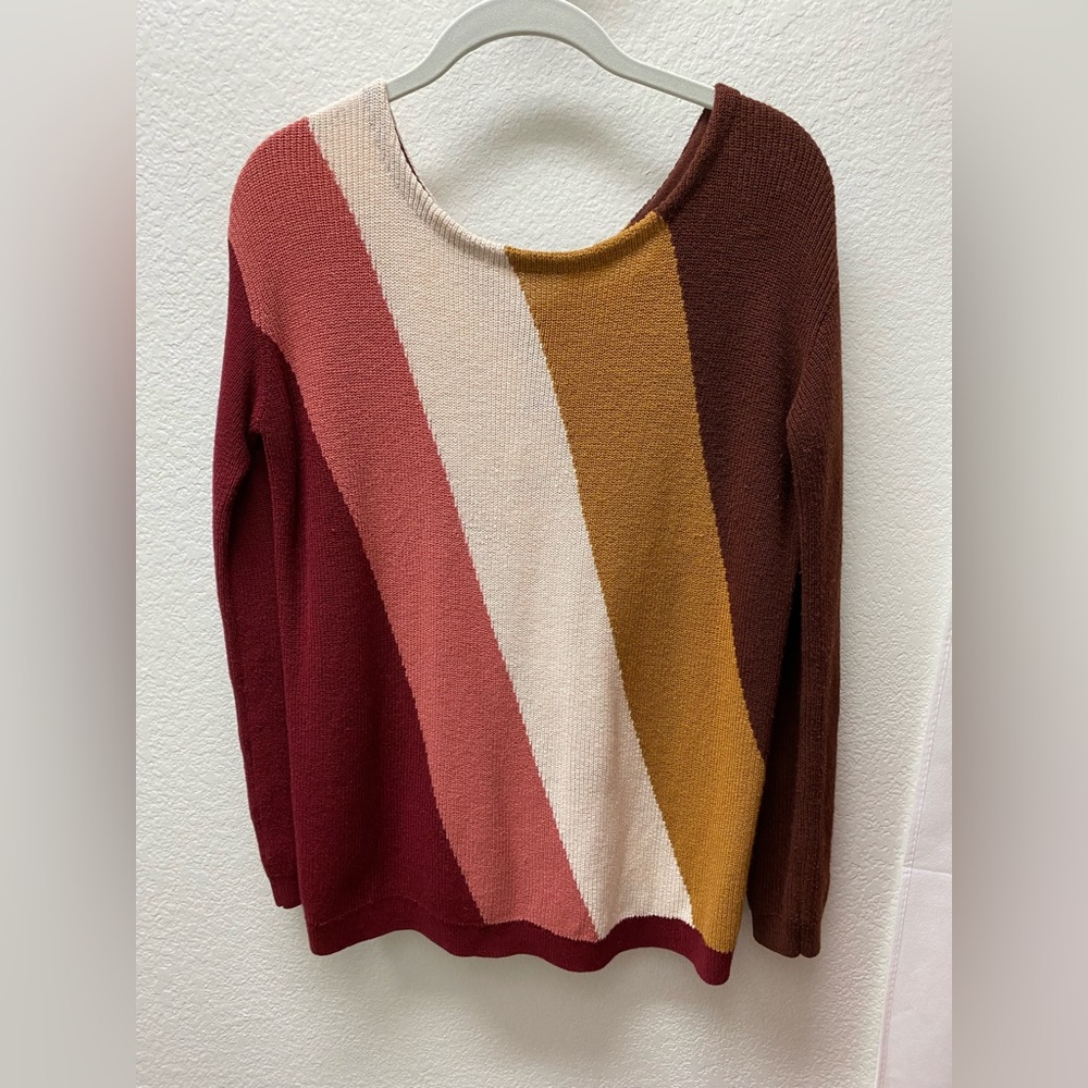 Sezane color block sweater